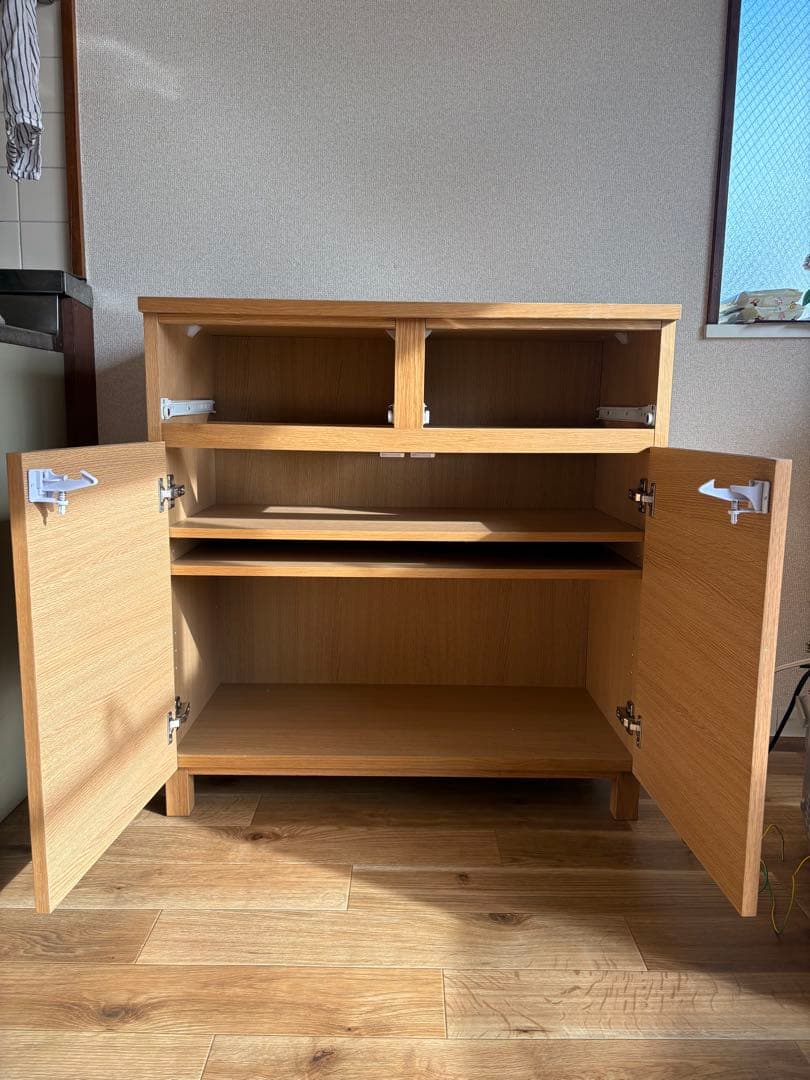 無印良品　木製キャビネット　オーク材突板