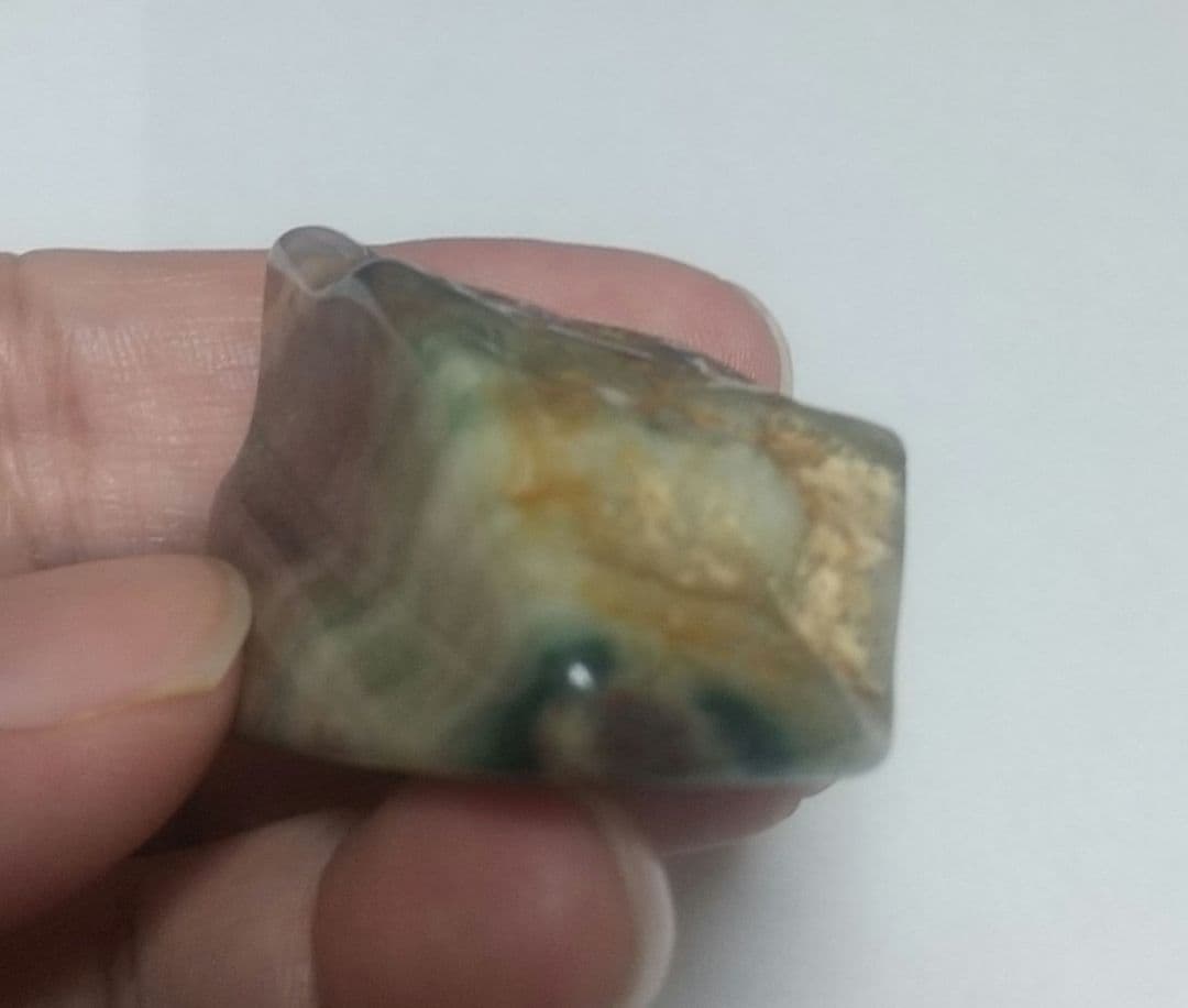 天然石 ジュディスジャスパー「アイ オブ ザ ストーム」 36.9g タンブル