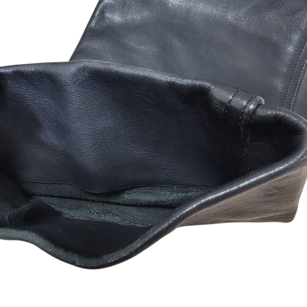 HDC製 上質牛革 ハーレーダビッドソン 32 レザーパンツ 黒