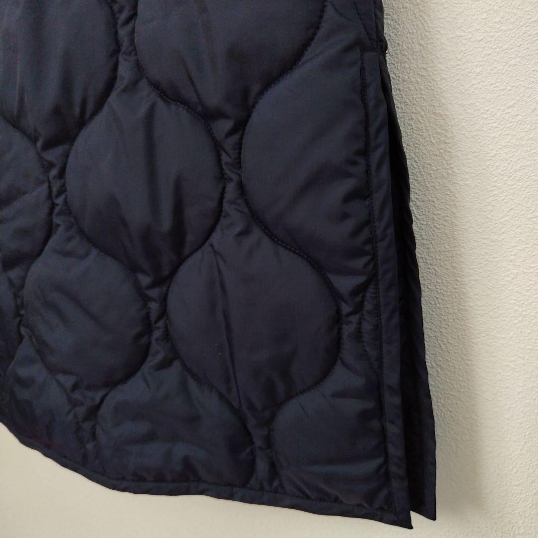 【専用】ヘリンドットサイ キルティング ロング ベスト 紺