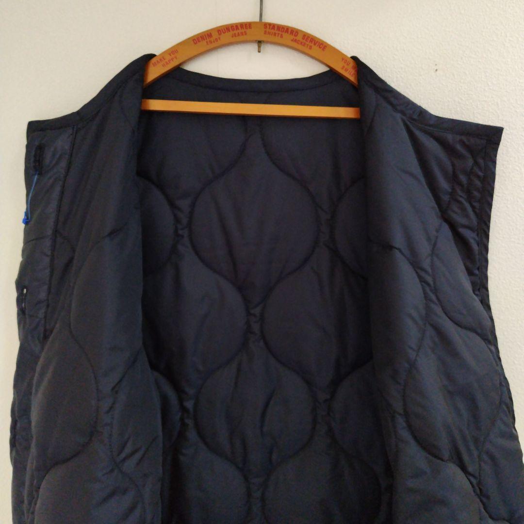 【専用】ヘリンドットサイ キルティング ロング ベスト 紺