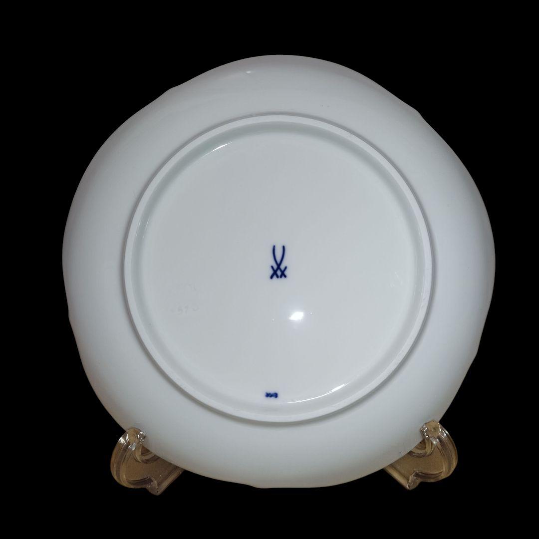 【未使用】Meissen ブルーオーキッド 18.5cmプレート 6枚セット