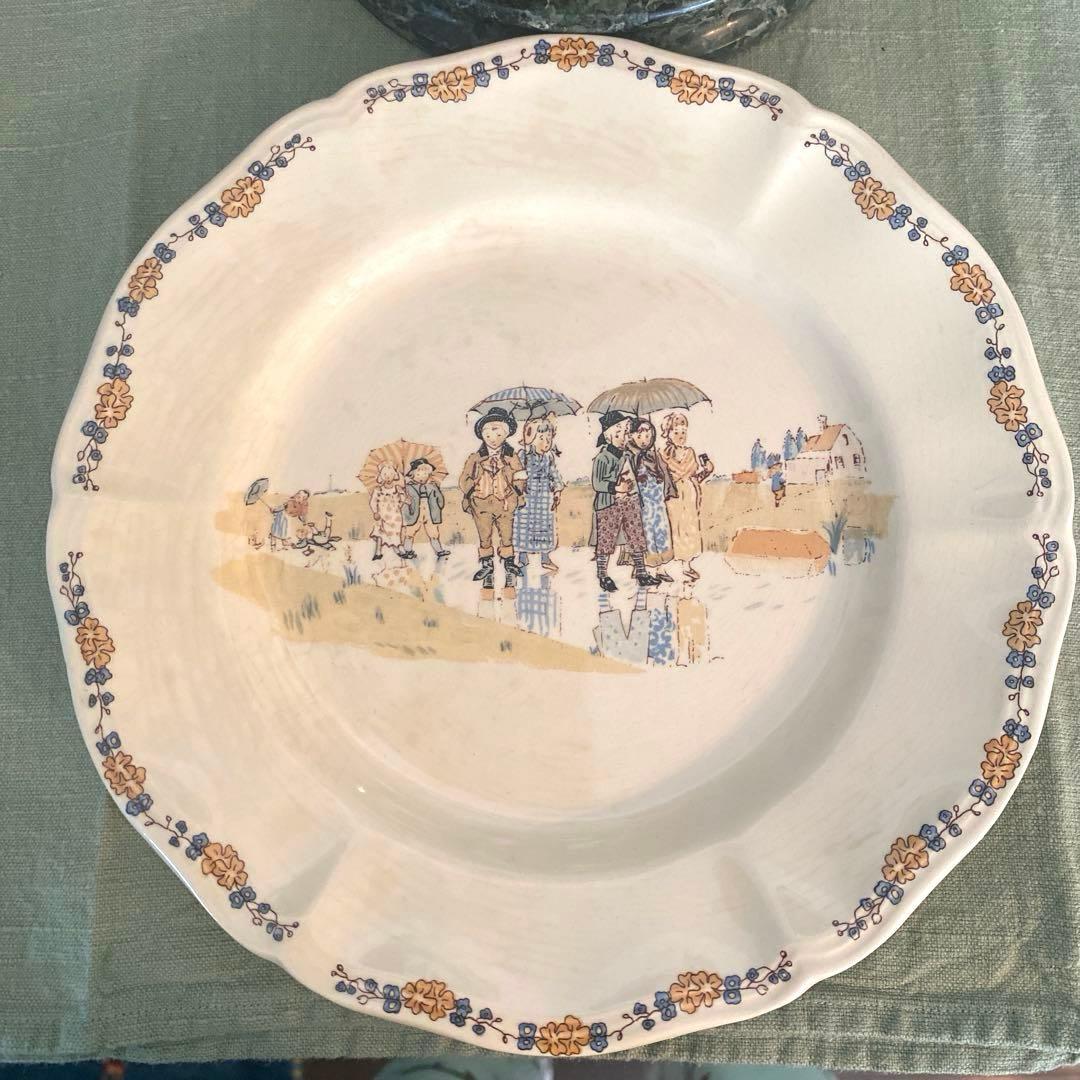 サルグミンヌ アンファンリシャール　デザート皿セット【C】フランスアンティーク