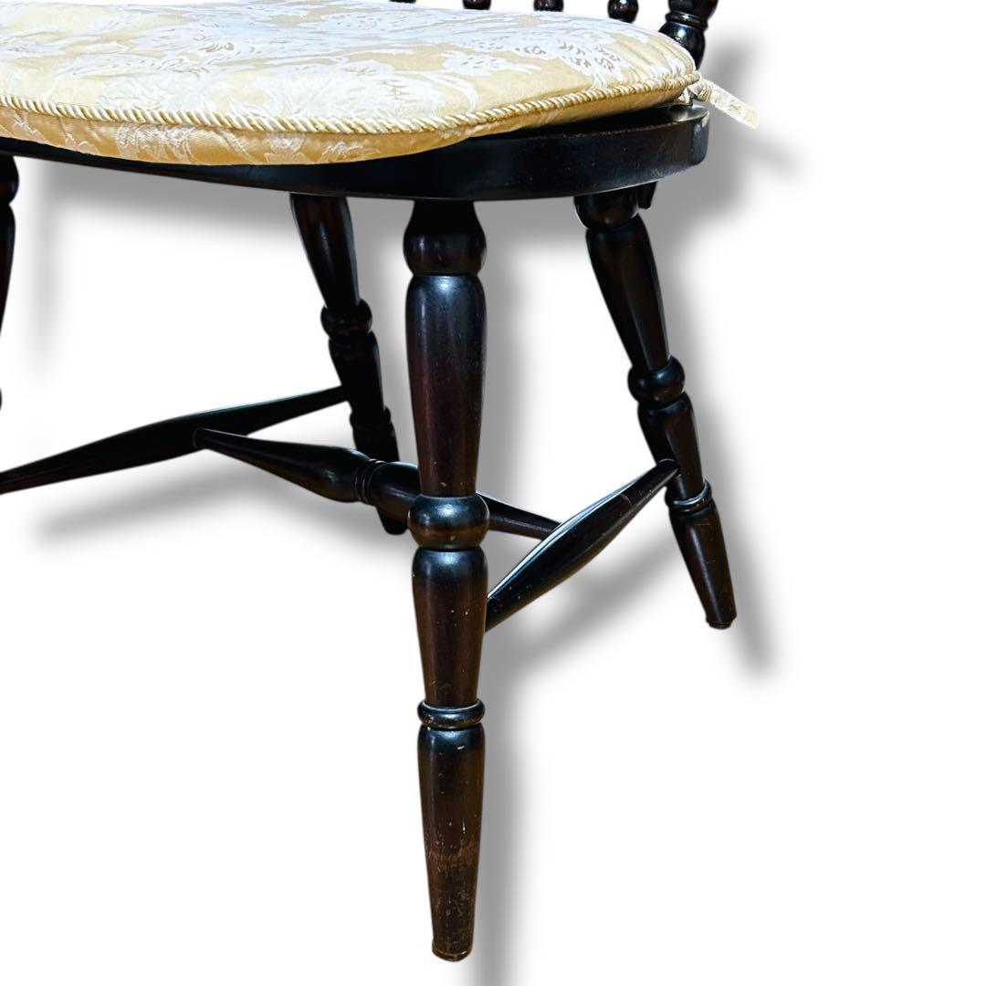 【2脚セット】①② 北海道民芸家具 樺桜材 ウィンザー スピンドル チェア 椅子