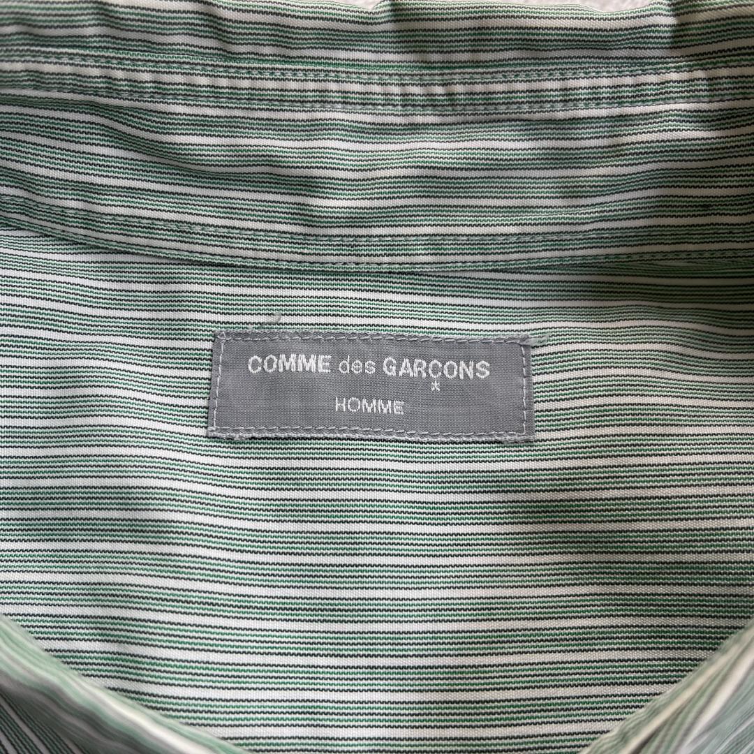 COMME des GARCONS HOMME　ストライプシャツ　テーププリント