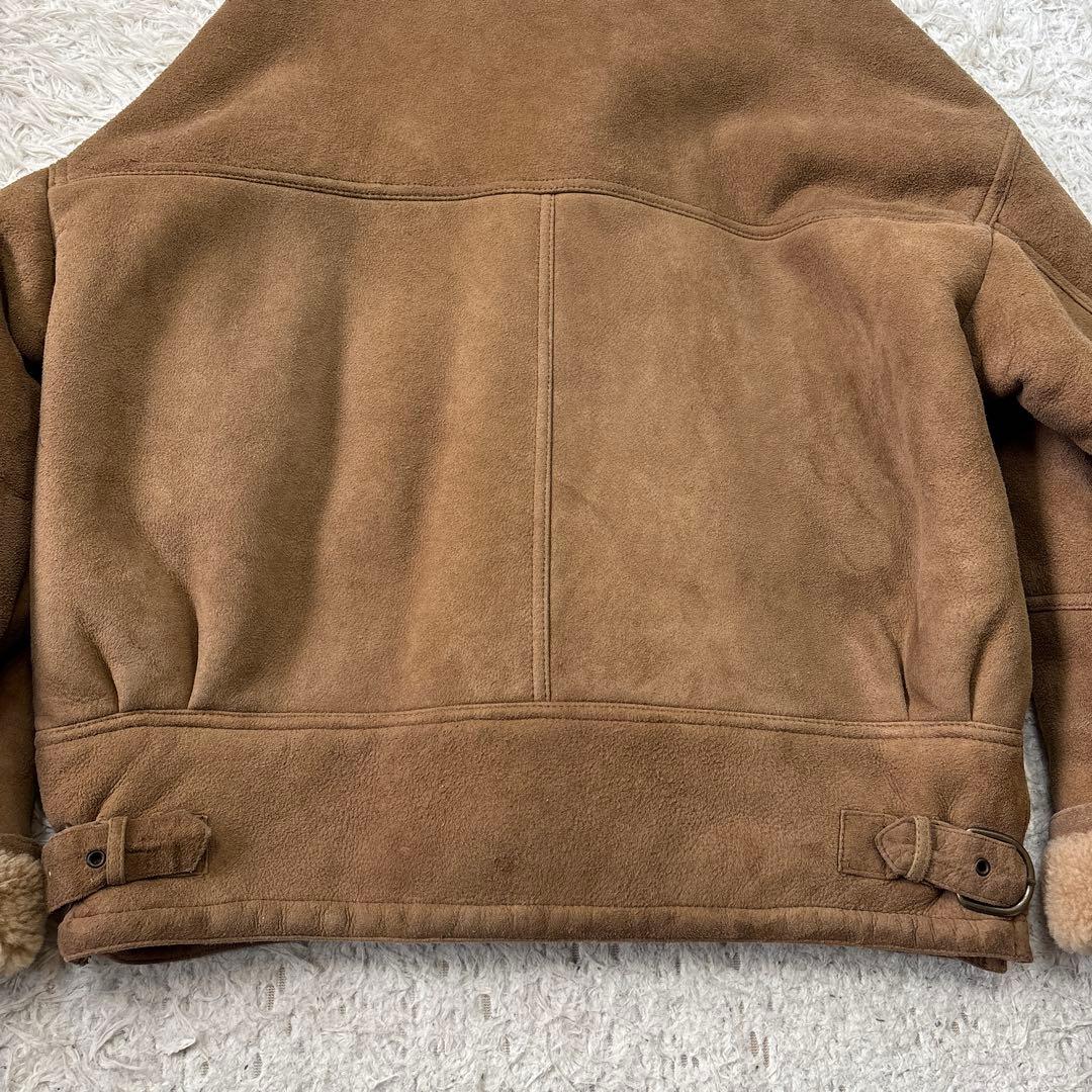 希少【SHEARLING】USA くるみボタン　ムートン　ボアスエード　US M