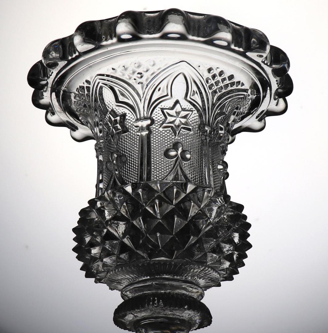 オールド・バカラ 珍品 1830年 美術館級 重厚花瓶 星型 スター 切子グラス