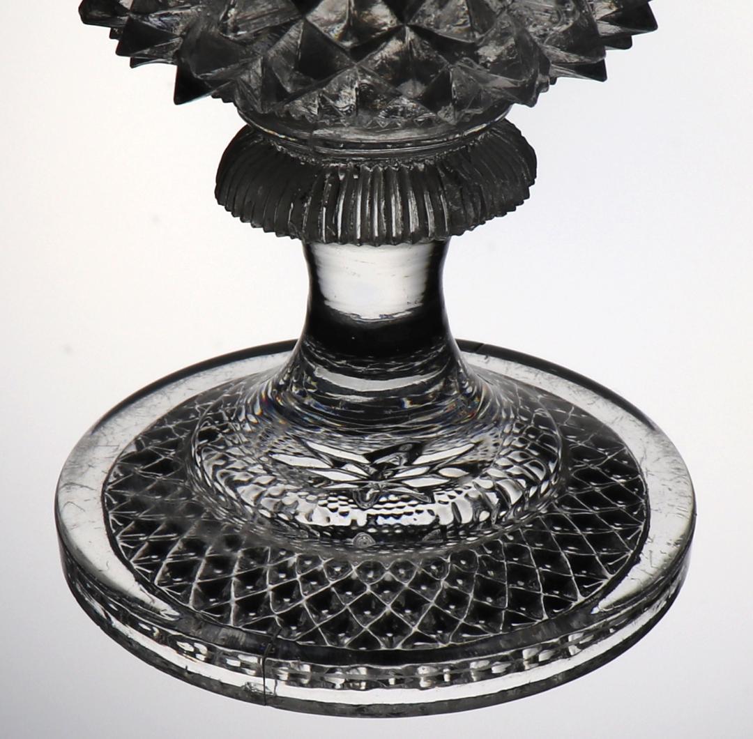 オールド・バカラ 珍品 1830年 美術館級 重厚花瓶 星型 スター 切子グラス