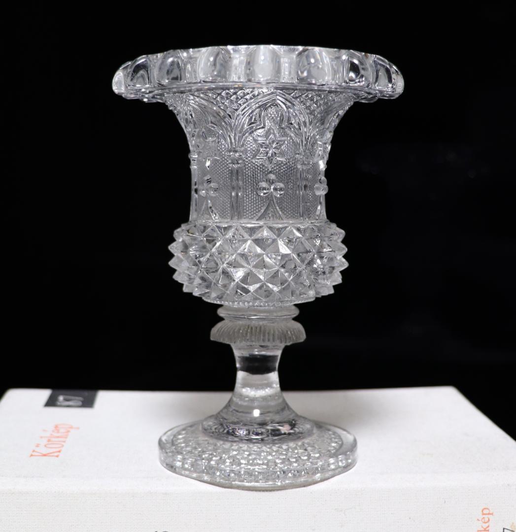 オールド・バカラ 珍品 1830年 美術館級 重厚花瓶 星型 スター 切子グラス