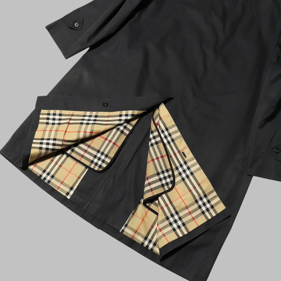 BURBERRY★ノバチェック ライナー ステンカラーコート★ブラック★黒★L