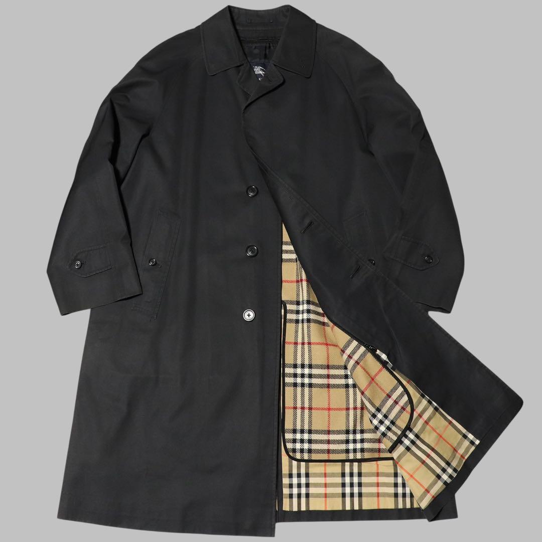 BURBERRY★ノバチェック ライナー ステンカラーコート★ブラック★黒★L