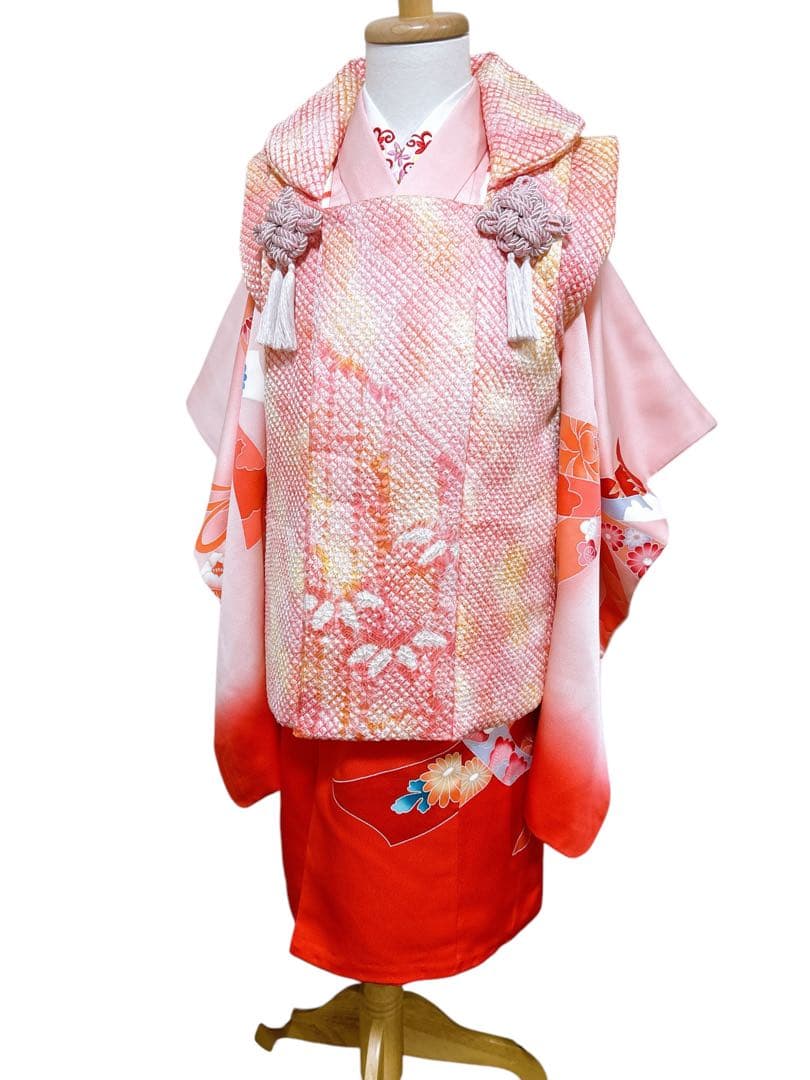 豪華逸品♡七五三　3歳　女の子　セット　一式　ピンク系　友禅　総絞り