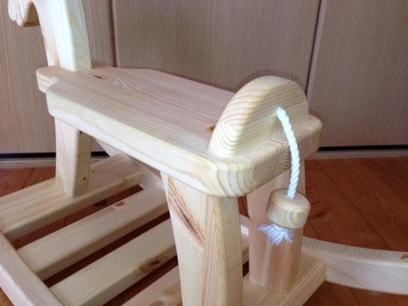 木製ロッキングホース 子供用 もくば