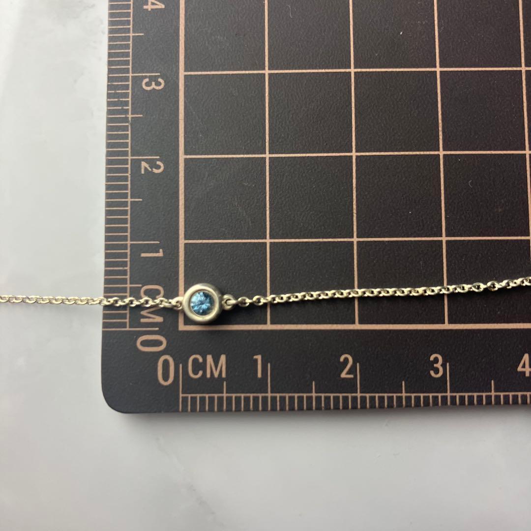 ティファニー バイザヤード アクアマリン ブレスレット スターリングシルバー