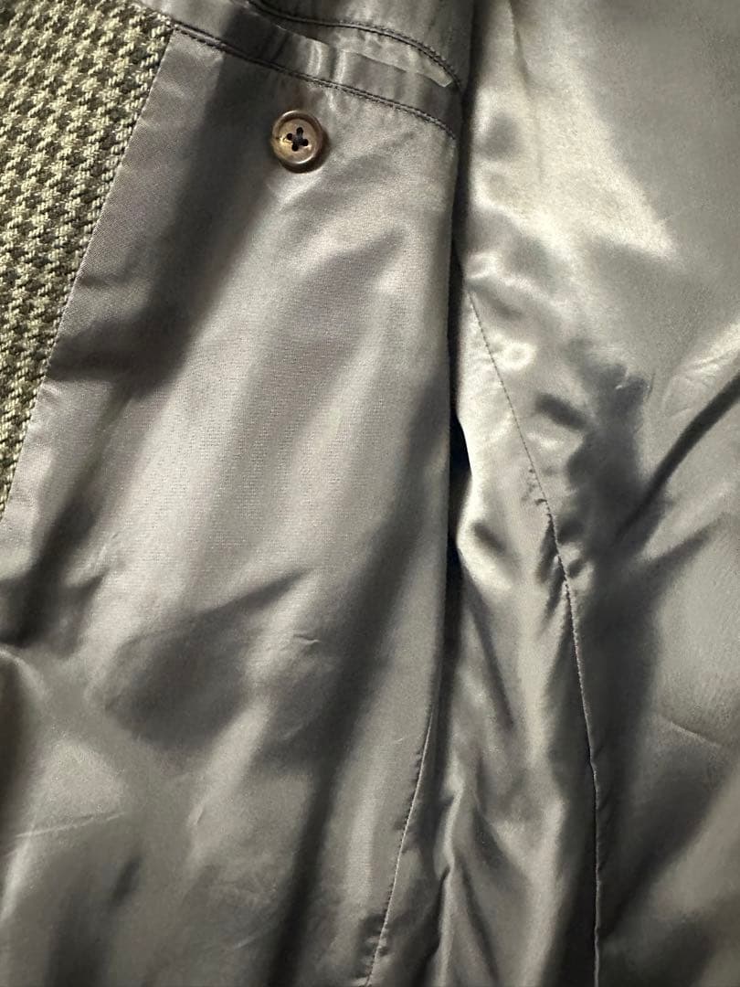 美品　激レア【Y's for men コート】千鳥格子柄ハウンド‐トゥース