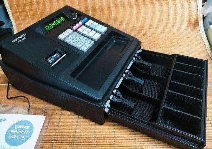シャープレジスター　XE-A147　PC連携売上管理フル設定無料　910090