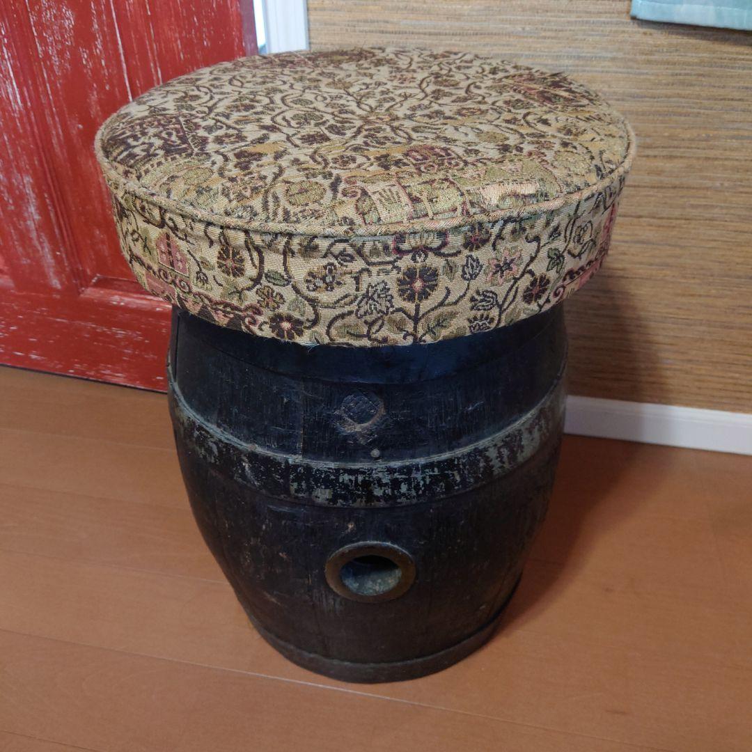 アンティーク　イギリス製　スツール　椅子　樽