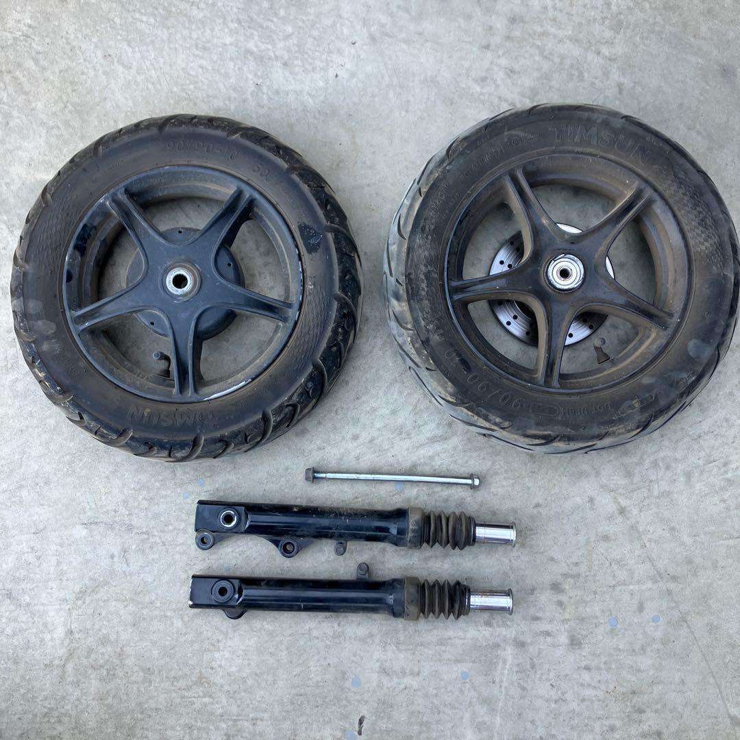 ヤマハsa56j純正タイヤホイールフロントフォーク付きsa39jsa58j