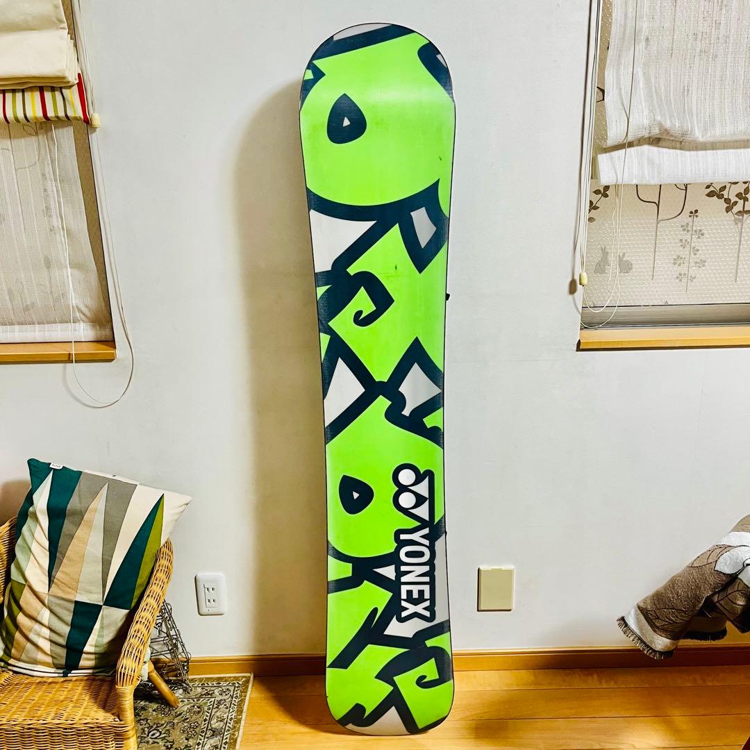 美品 YONEX×FLOW フロウ ビンディング付スノーボードセット ヨネックス