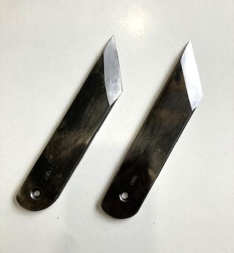 うなぎ裂き　鰻裂き　鰻包丁　うなぎ包丁　青鋼　正宗　36mm 2本セット　関西