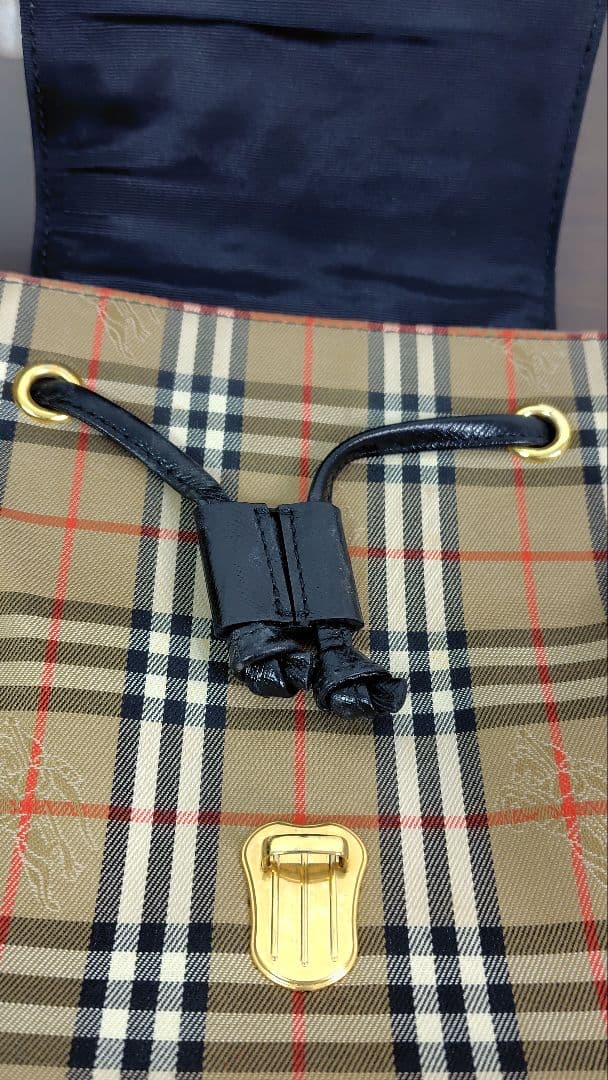 Burberrys ノバチェック 巾着 リュック バックパック ヴィンテージ
