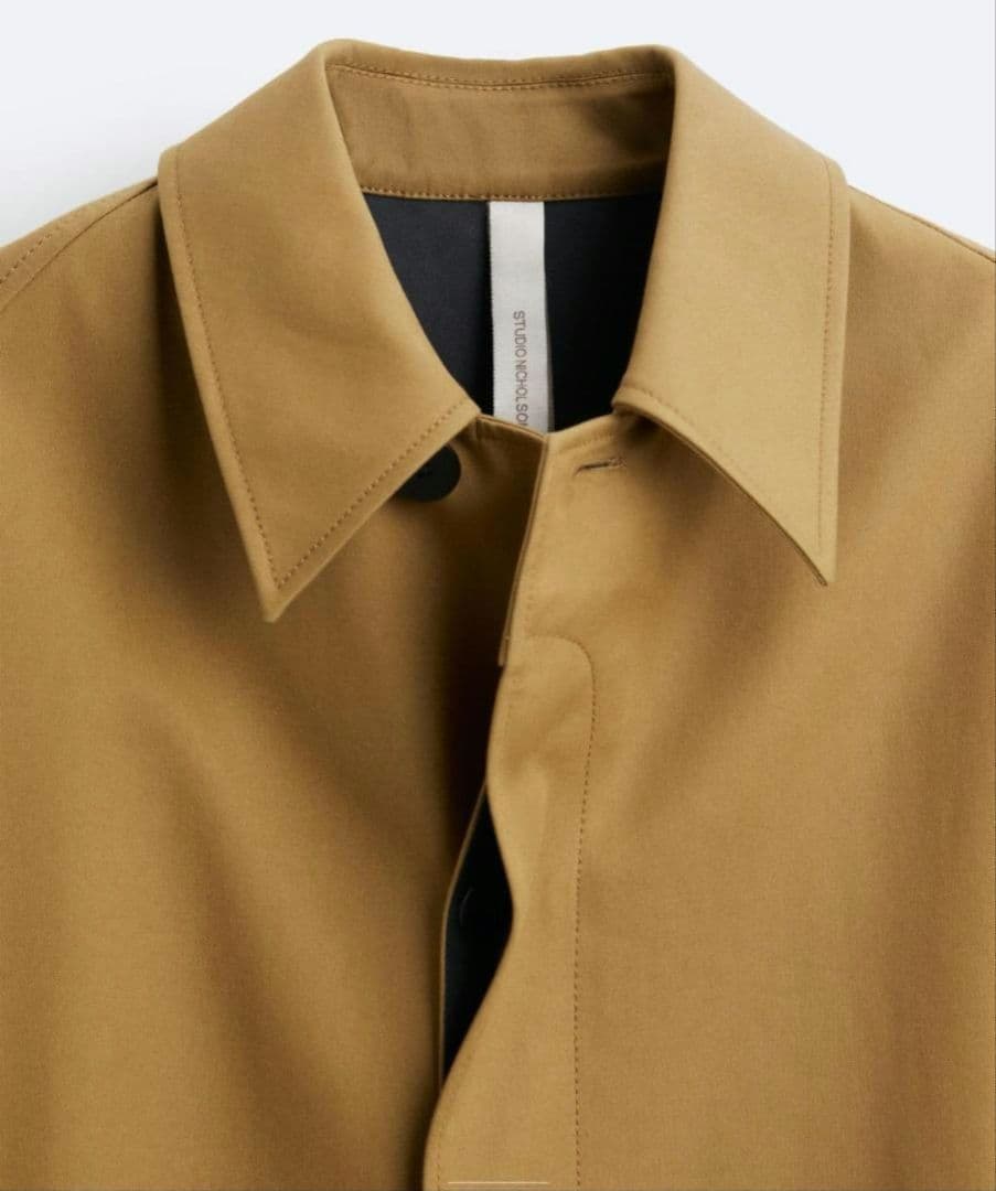 スタジオニコルソン×ZARA　オーバーサイズ コットン トレンチコート　S-M