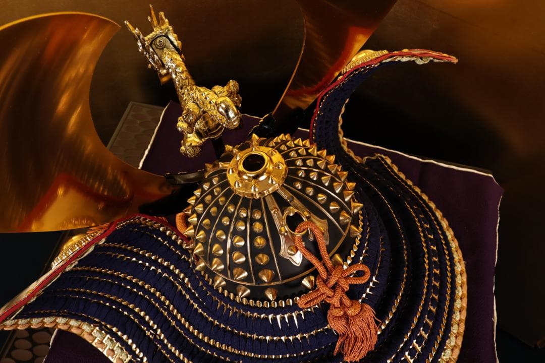 大野龍玉作　伝統工芸品　大鍬形龍前立兜　国宝写　節句　五月　33号 BJ187