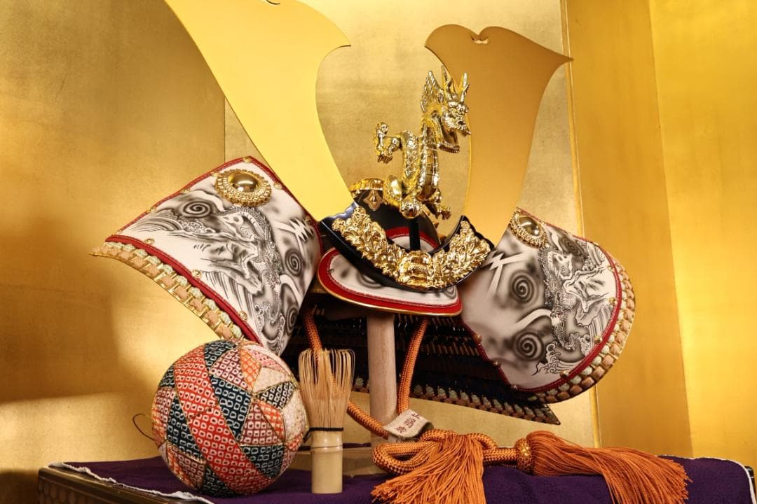 大野龍玉作　伝統工芸品　大鍬形龍前立兜　国宝写　節句　五月　33号 BJ187