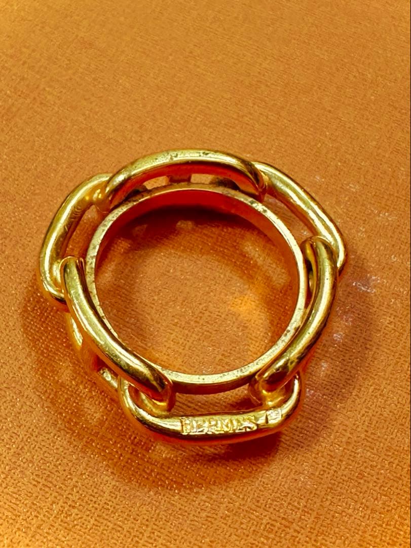 HERME エルメス ルカデ シェーヌダンクル スカーフリング