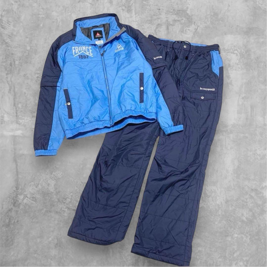 ルコックスポルティフ　ゴルフ　中綿　セットアップ　　Lサイズ