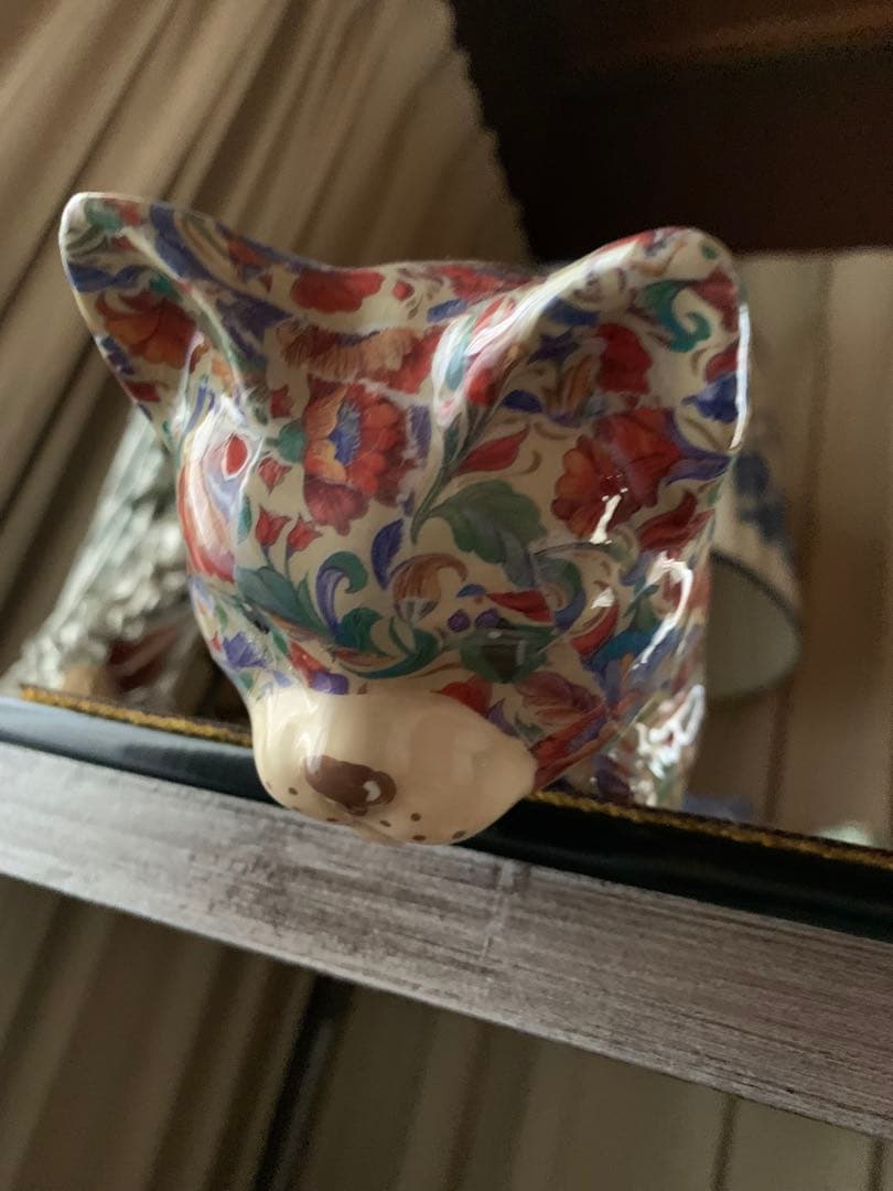 イギリス製デコパージュ　上から貴方を覗き込む可愛い猫ちゃん！
