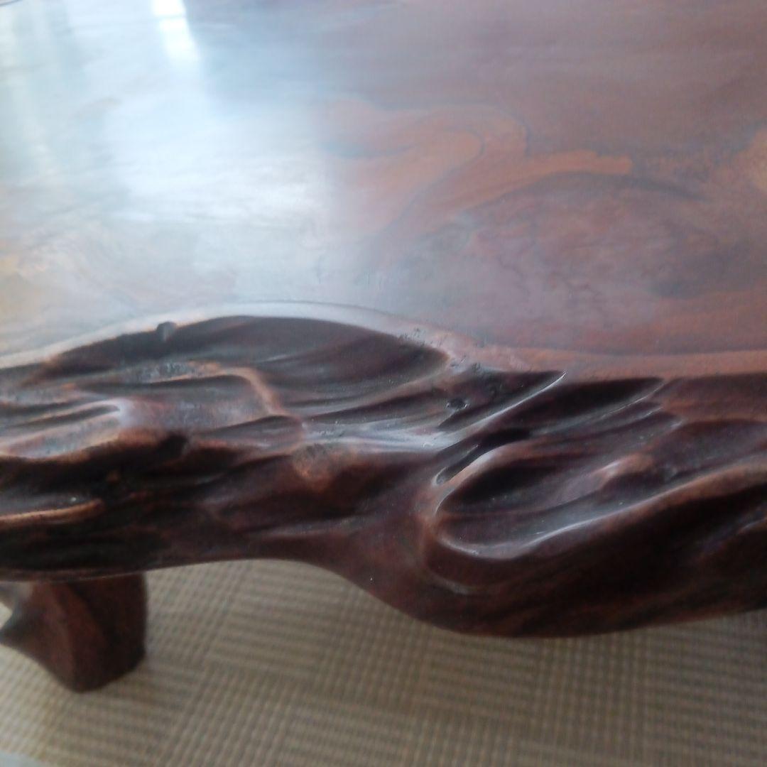 カリン一枚板テーブルす