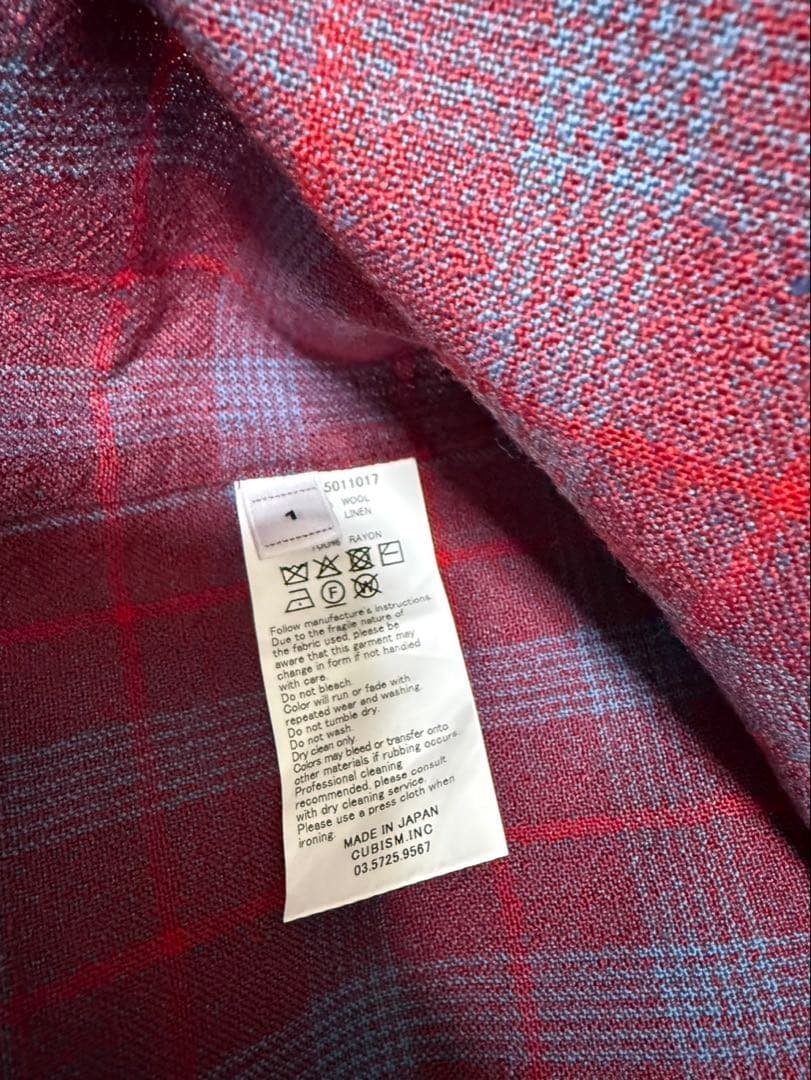 トップス visvim FOUR CORNERS CHECK L/S