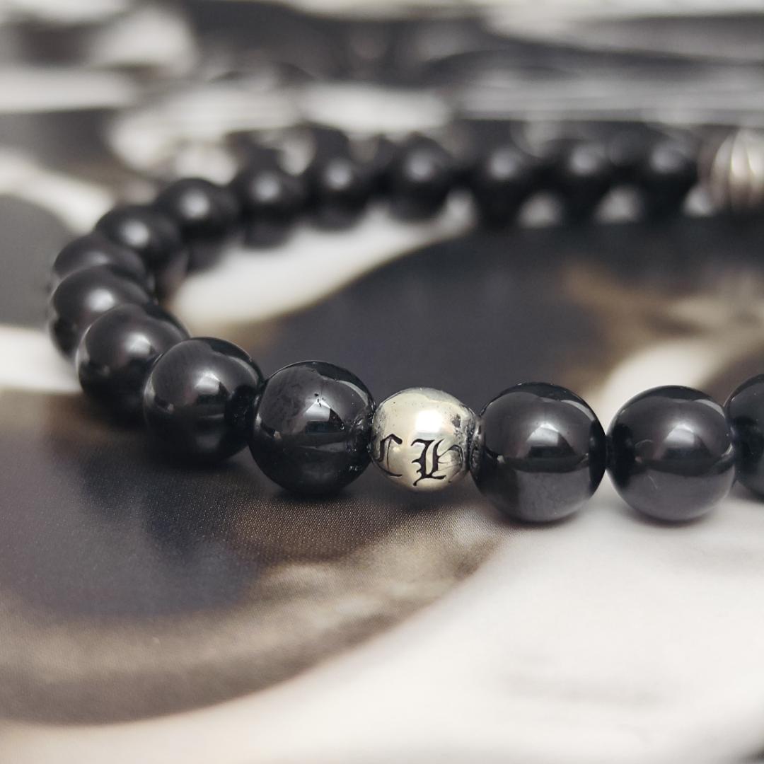 CHROME HEARTS クロムハーツ トルマリン 8mmブレス SV925