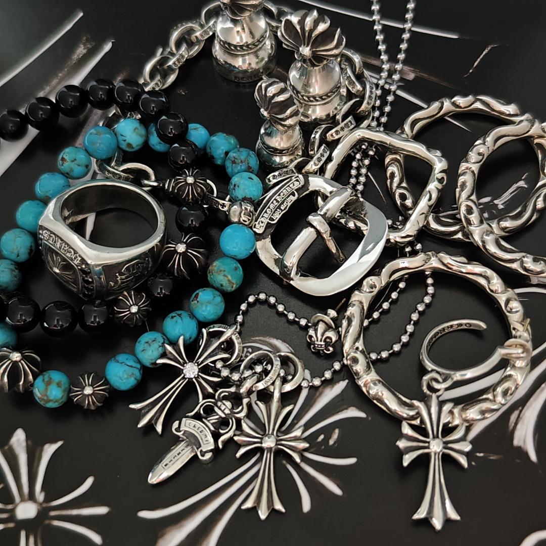 CHROME HEARTS クロムハーツ トルマリン 8mmブレス SV925