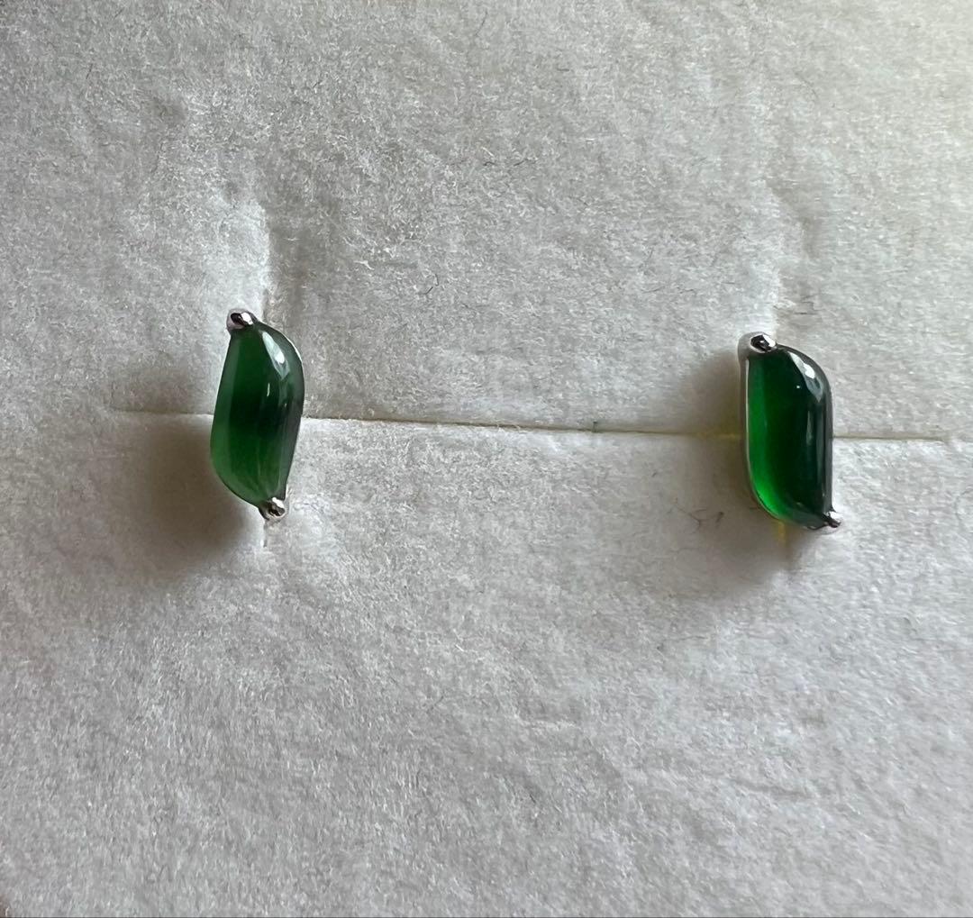 K18 WG 翡翠 ピアス