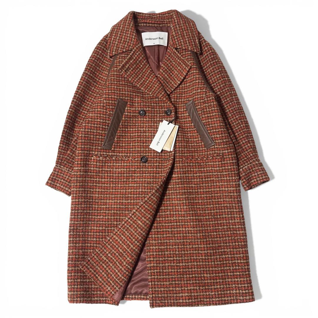 新品タグ付き✨️¥21万　アンダースンベル　ウールアルパカ　ツイードコート　韓国製
