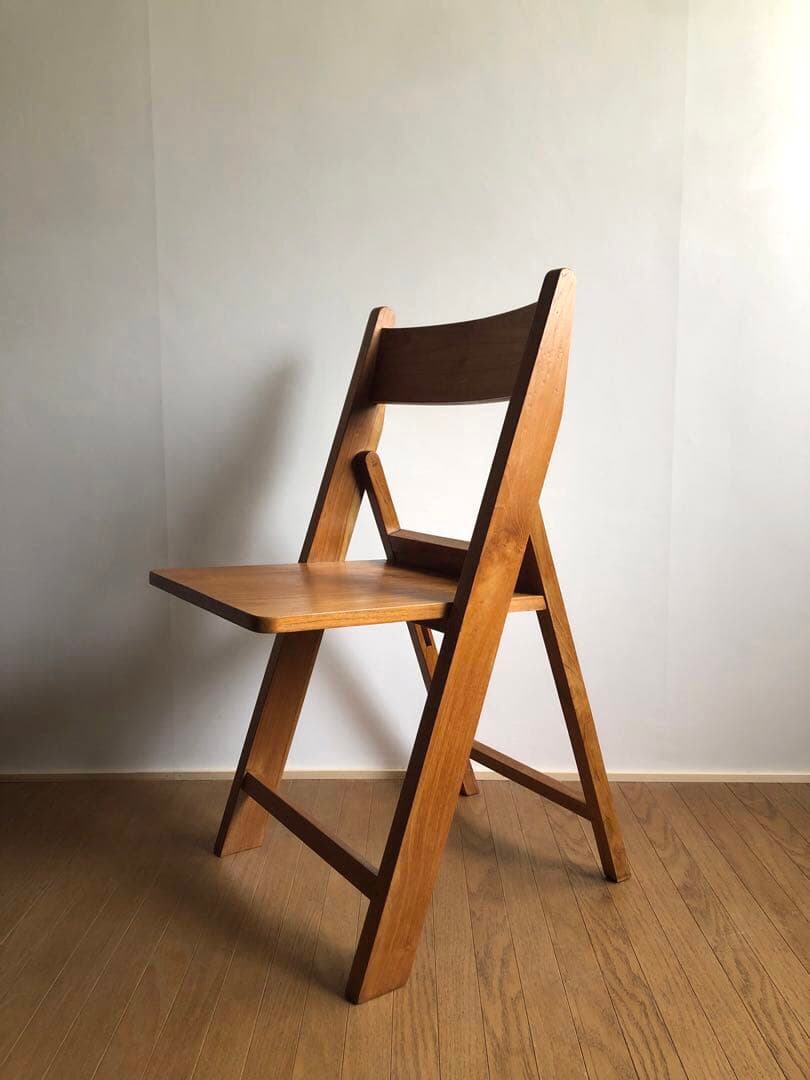 オールドチーク 古材 フォールディングチェア 折り畳み椅子 ヴィンテージ家具