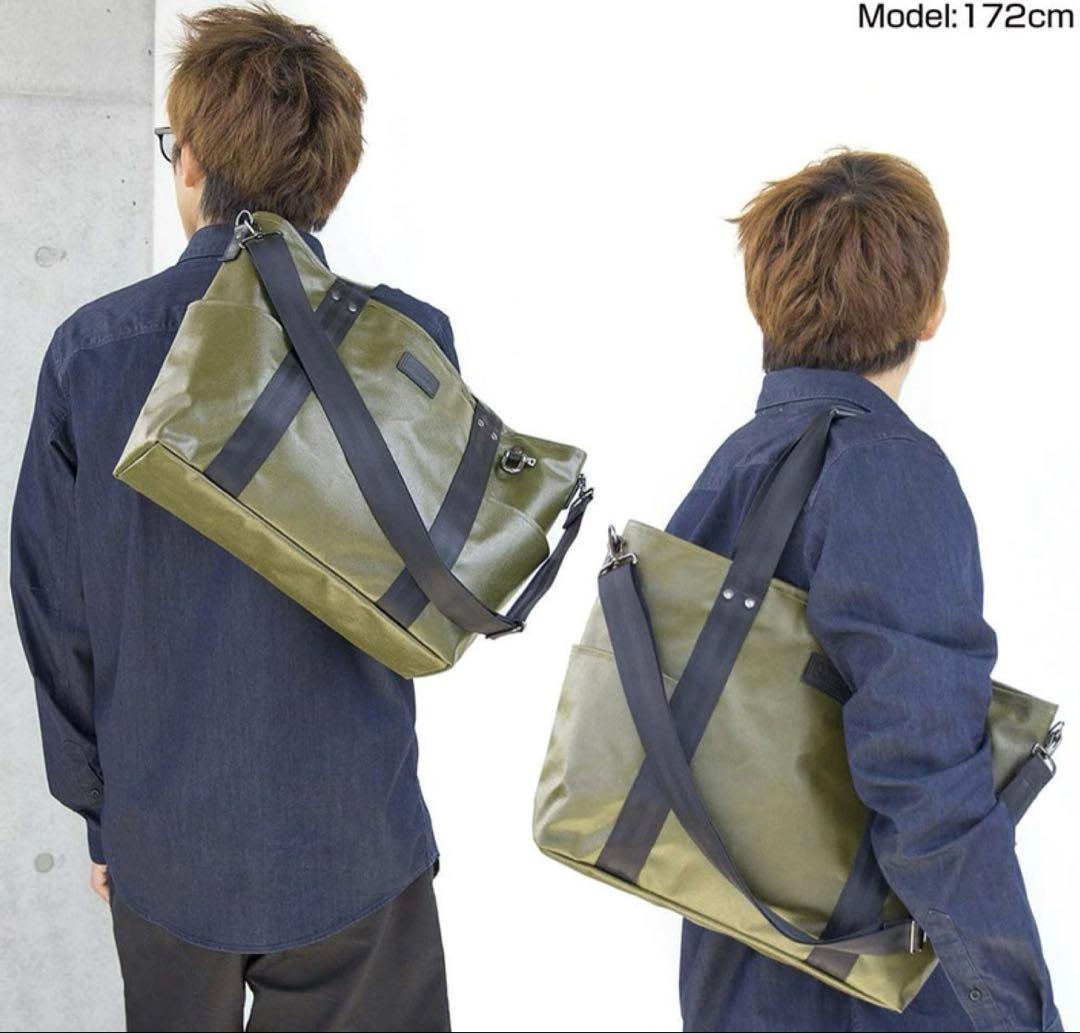 森野帆布 SEAL 2WAY トートバッグ オリーブ×ブラック A4