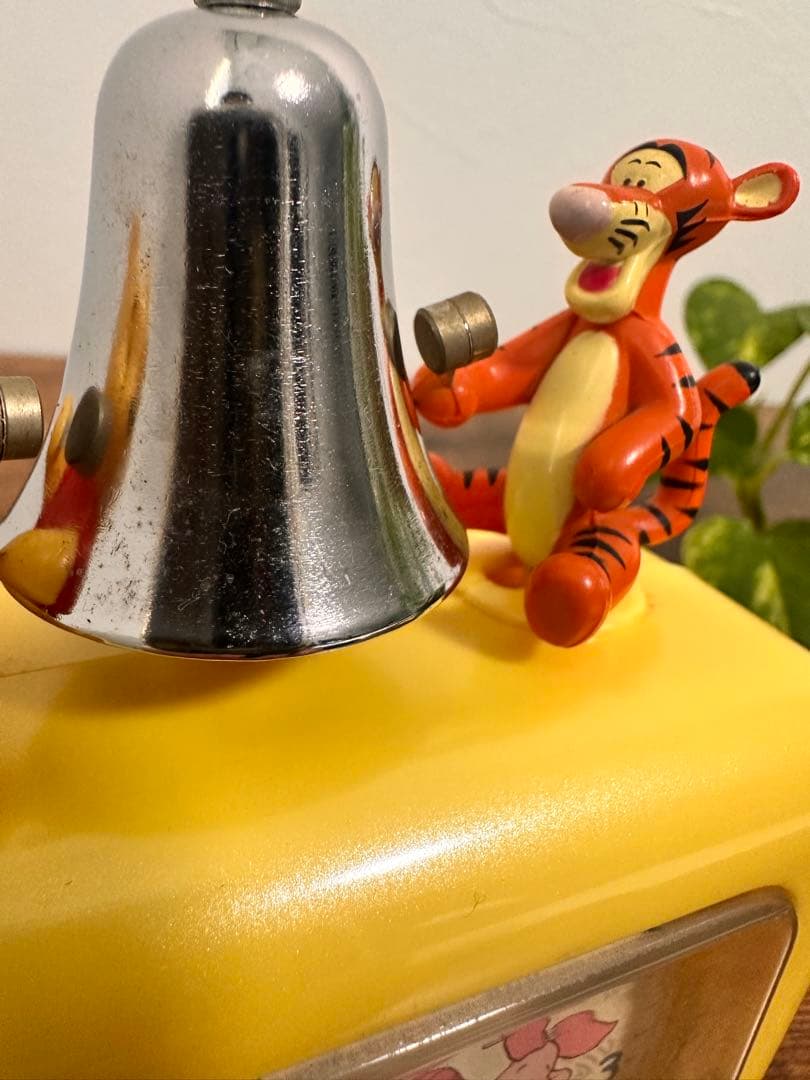 超希少　レトロ　プーさん&ティガー　目覚まし時計