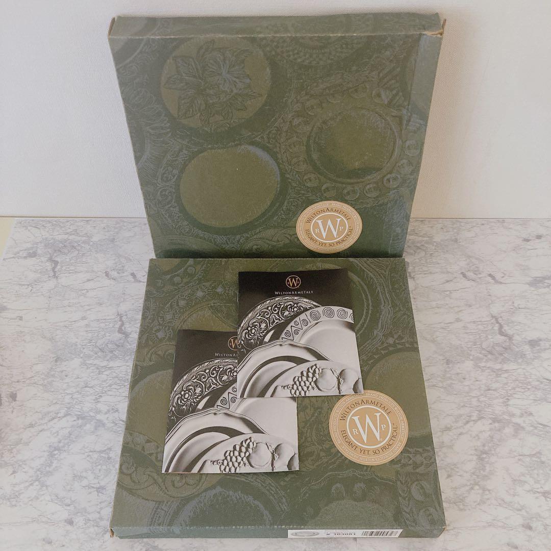 【ヴィンテージ】ウィルトン ピュータープレート2枚 デッドストック USA製