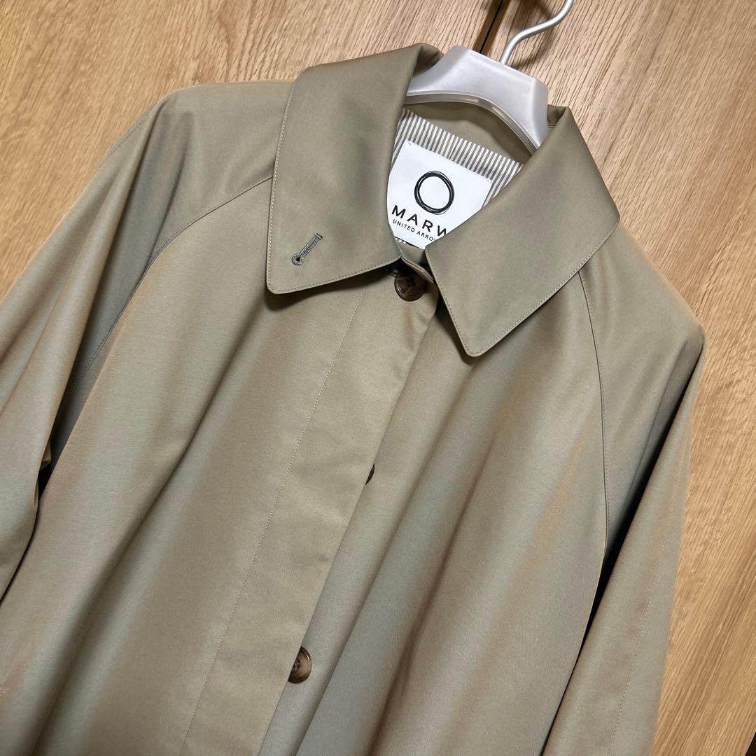 美品！MARW UNITED ARROWS ステンカラーコート　38オリーブ