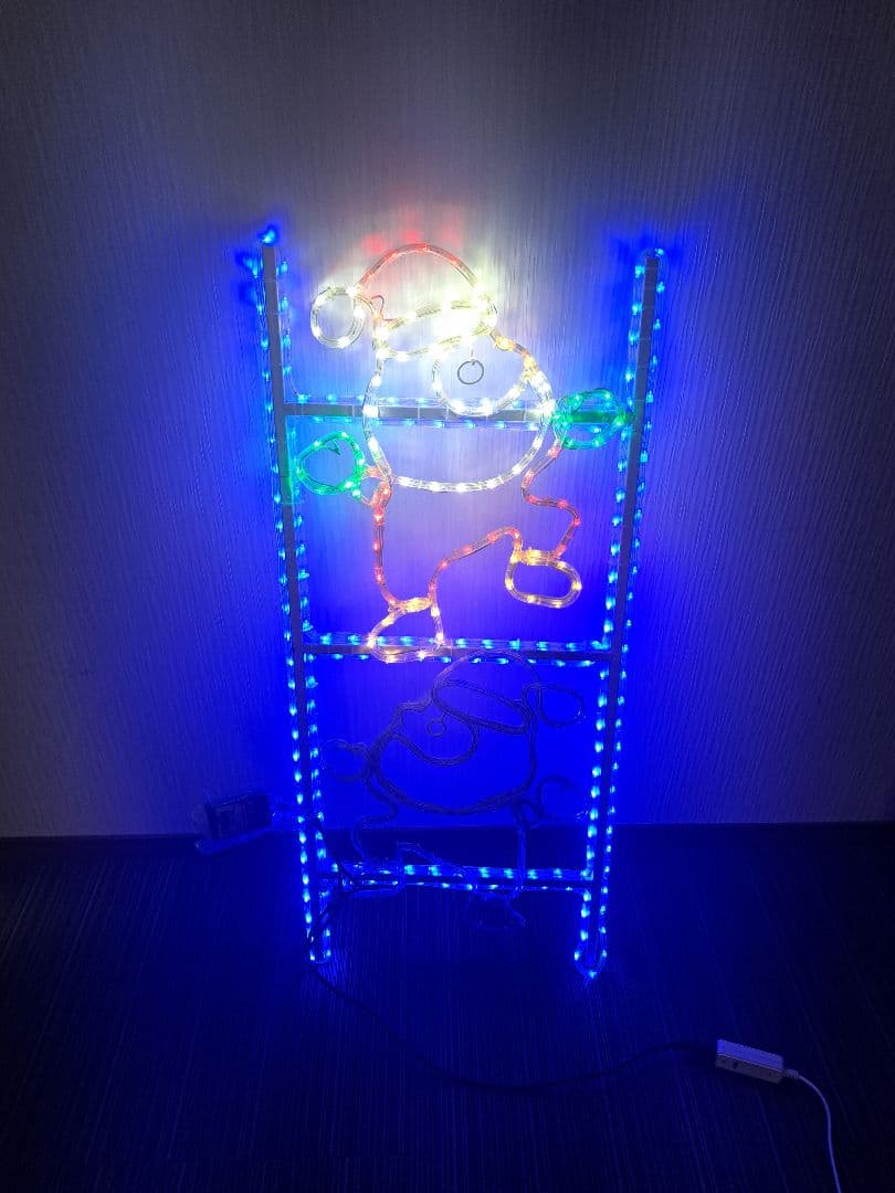 LEDライト イルミネーションライト　クリスマス　モチーフライト　はしごサンタ