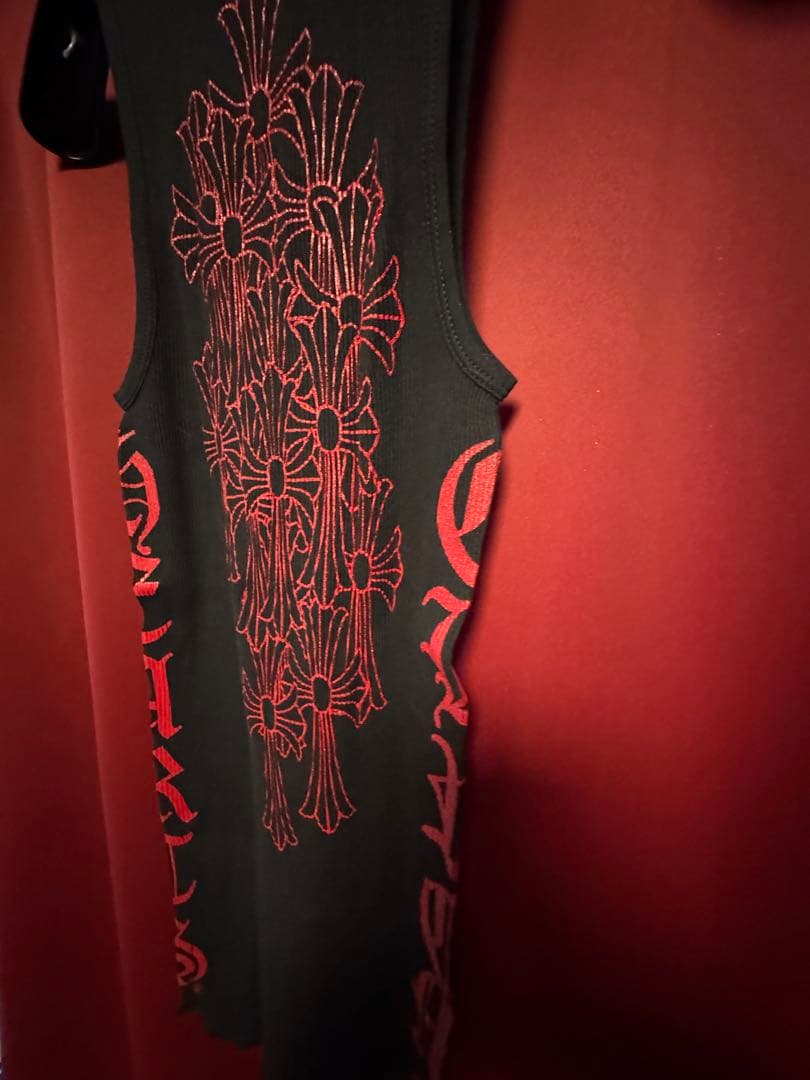 ChromeHeartsリブサイドクロスロゴタンクトップ S サイズ新品未使用