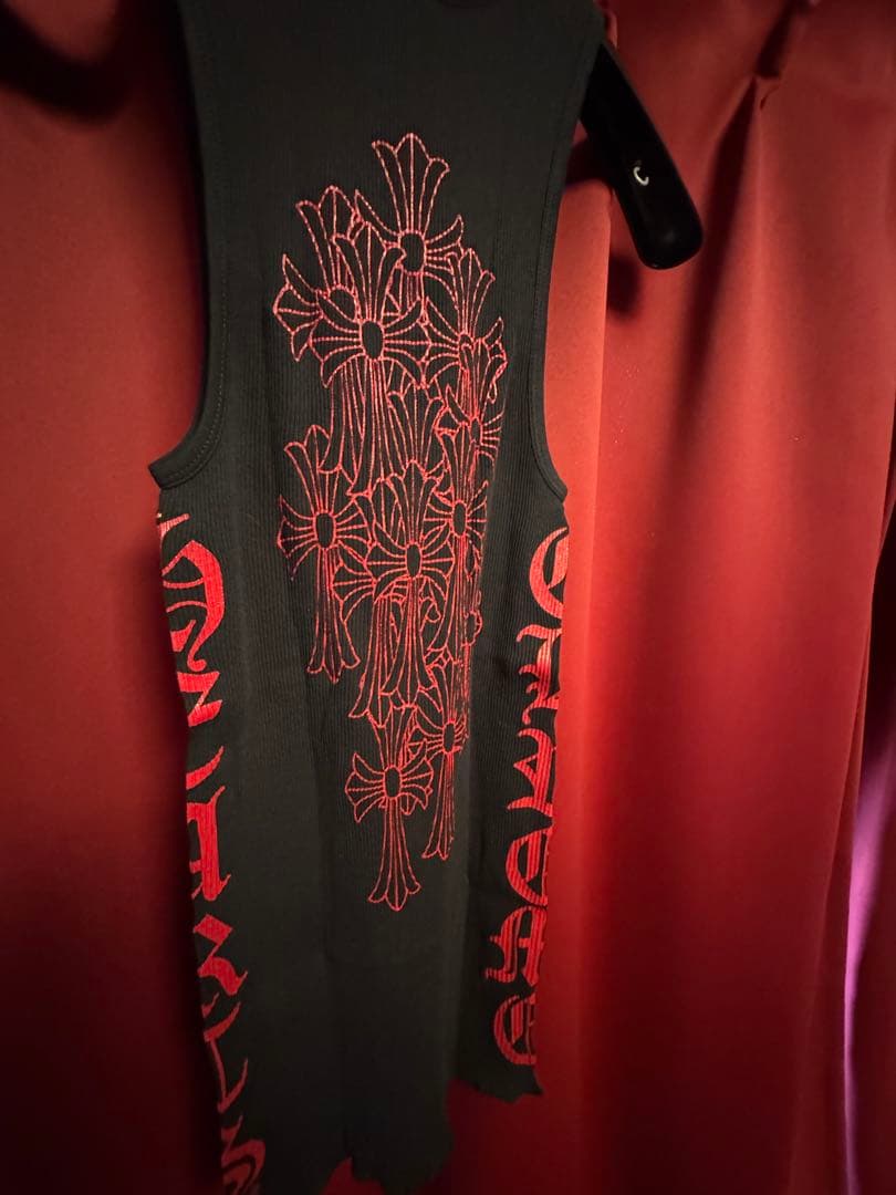 ChromeHeartsリブサイドクロスロゴタンクトップ S サイズ新品未使用