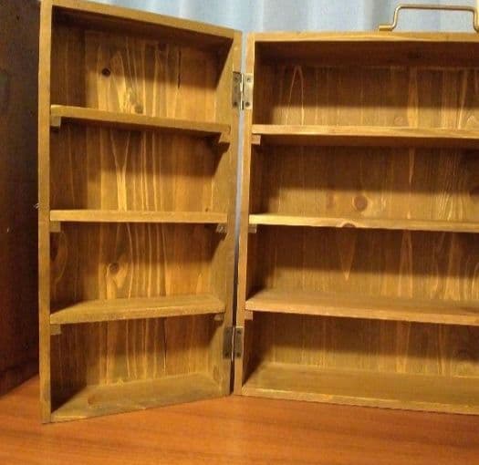 新品　アンティークウッドディスプレイトランクボックス　マルシェディスプレイです。