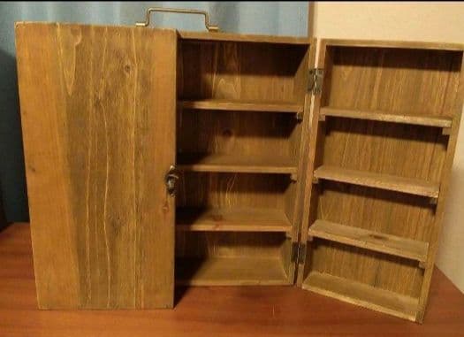 新品　アンティークウッドディスプレイトランクボックス　マルシェディスプレイです。