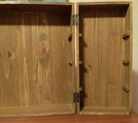 新品　アンティークウッドディスプレイトランクボックス　マルシェディスプレイです。