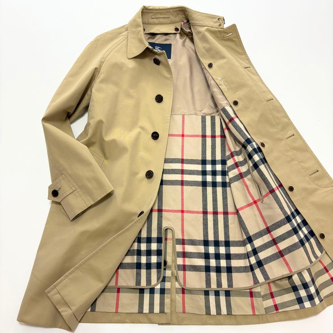 極美品 BURBERRY LONDON ステンカラーコート ウールライナー付き