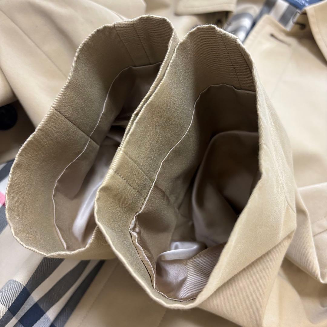 極美品 BURBERRY LONDON ステンカラーコート ウールライナー付き